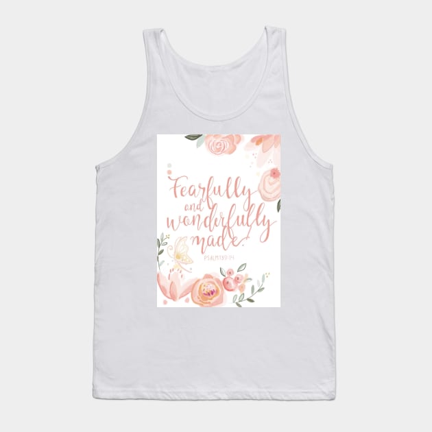 Fearfully and wonderfully made Tank Top by The Painted Katie 